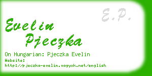 evelin pjeczka business card